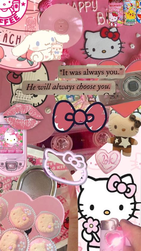 Myfirstshuffle Hellokittyaesthetic Pinkenergy Moodboard Aesthetic