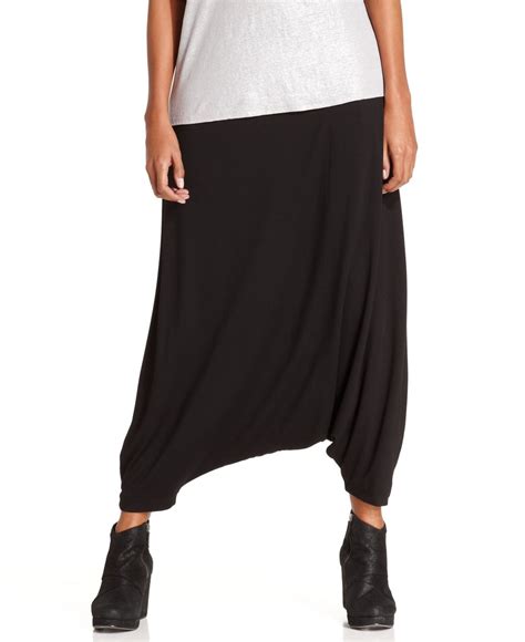 Lyst Eileen Fisher Featherweight Jersey Harem Pants In Black