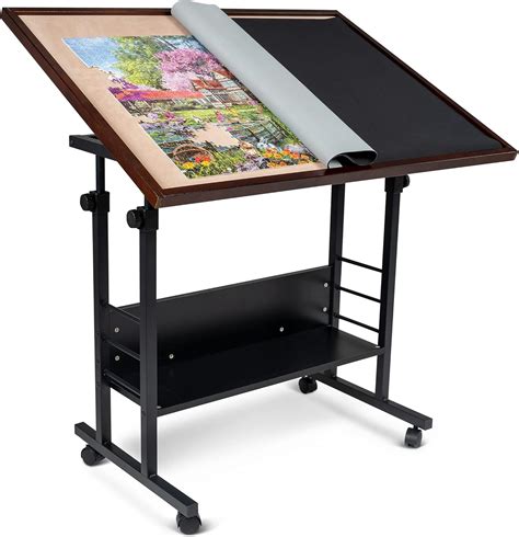 Jigsaw Puzzle Table Puzzle Board with Cover Puzzle Easel Tilting Table ...