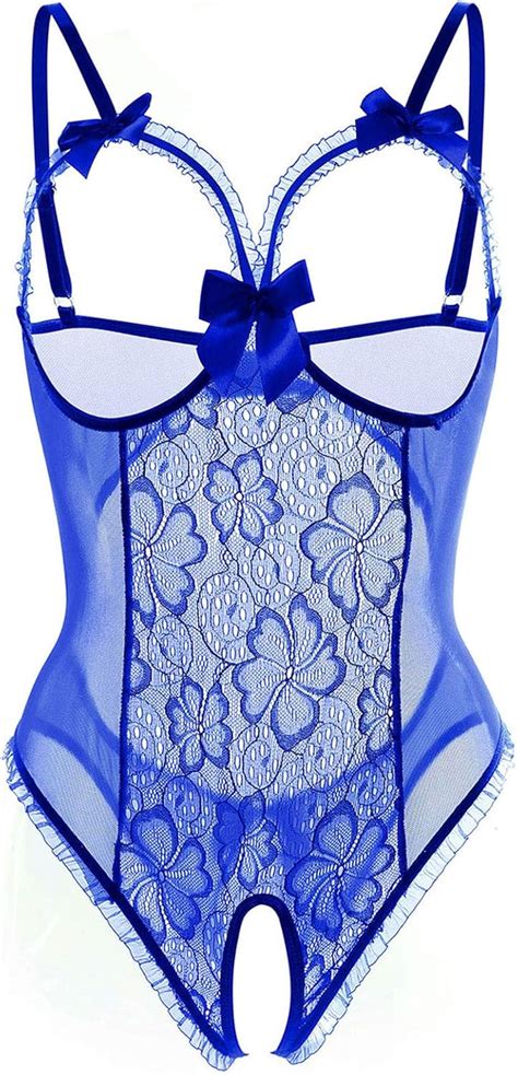 Allurelove Womens Sexy Lingerie Open Cup Crotchless One Piece Teddy Lace Nightie Amazon Au