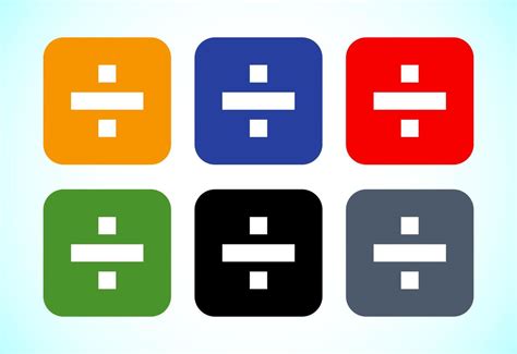 Divide Icon Design Math Symbol 52299004 Vector Art At Vecteezy