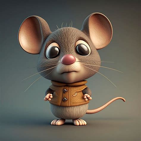 Premium Photo 3d Cartoon Illustration Cute Mice Ai Generative