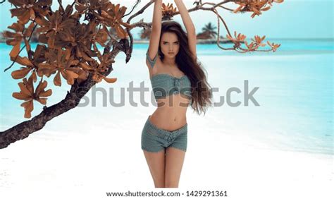 Beautiful Sexy Model Wearing Crochet Bikini Stock Photo 1429291361 Shutterstock