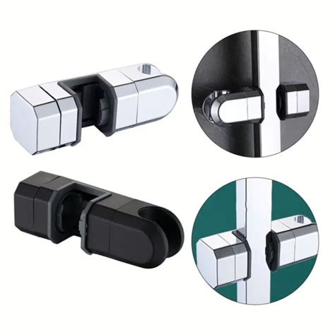 Support De Barre Coulissante Pour Rail De Douche Chrome Avec Bouton