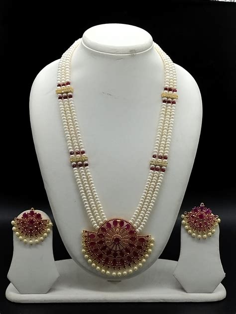 rani haar collection royal long necklace sets  weddings jagdamba
