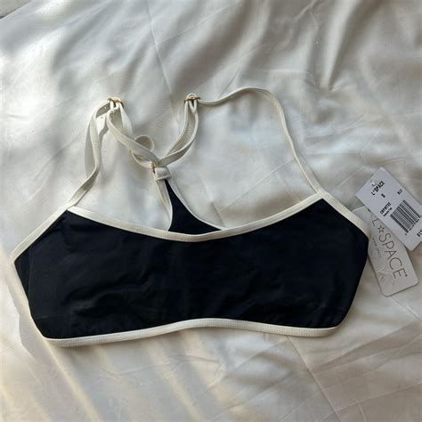 L Space Color Block Bikini Top Size Small Top Depop