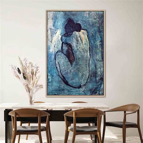 Blue Nude Pablo Picasso Picasso Painting Famous Table Reproduction Table Vintage Wall Art