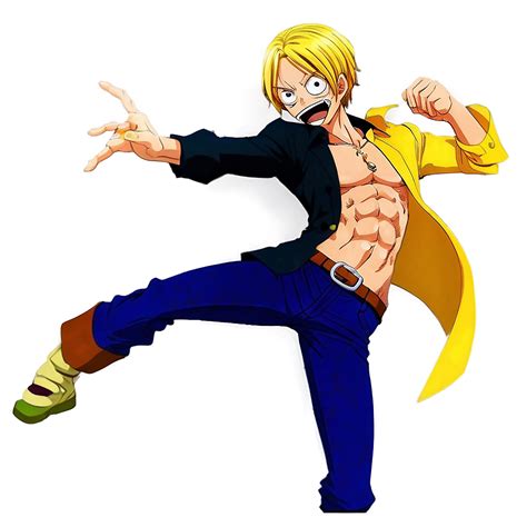 Download Sanji Fighting Pose Png Jex | Wallpapers.com