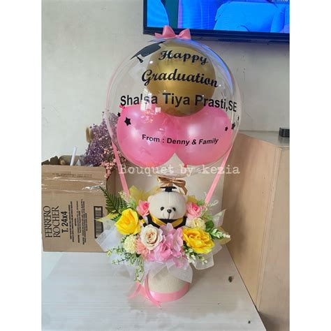 Jual Ready Jam Bloom Box Balon Bunga Grand Opening Bucket