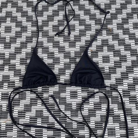 Triangle Bikini Trianglebikini Tieupbikini Depop