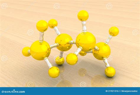 Molecular Model Of Butane Stock Illustration Illustration Of Methane