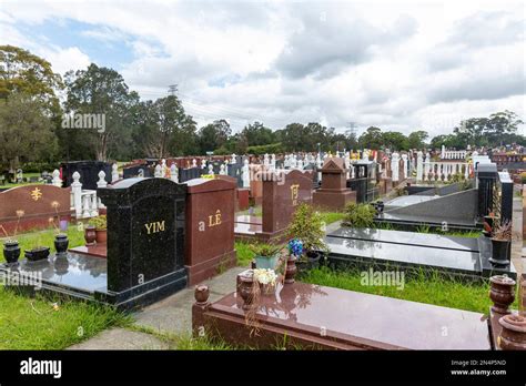 Chinese Graves And Headstones At Rookwood Cemetery Australias Largest