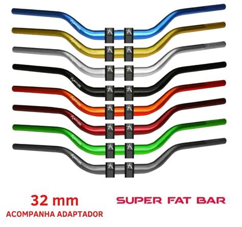 Guidão Para Moto Naked e Alta Super Fat Bar 32mm Em Alumínio Stark Race Motos Sítio Novo