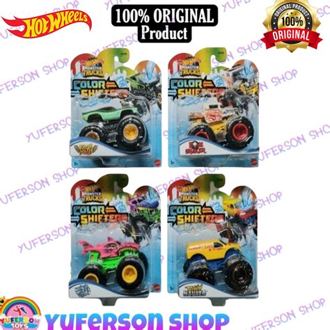 Jual Diskon Istimewa Hotwheels Hot Wheels Monster Trucks Color Shifter Asst Hgx Berubah Warna