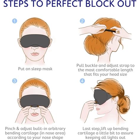 Комплект маска за сън, 100% блокиране на светлината, мека и удобна ...