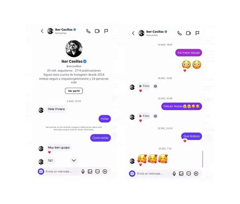 Una conductora de TV en Paraguay mostró los mensajes que le envió Iker