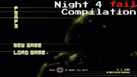 Fnaf 3 Night 4 Fail Compilation Youtube