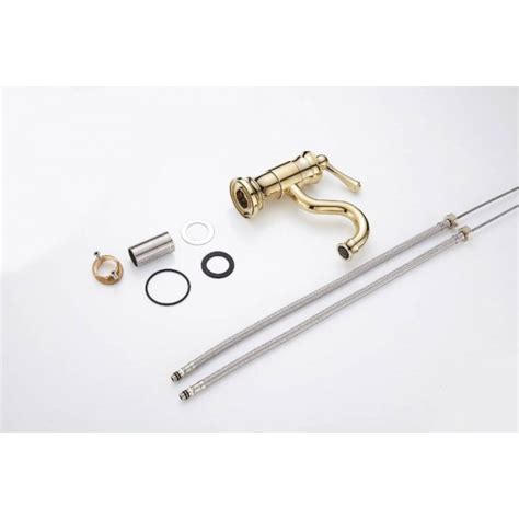 Luxury Brass Basin Gold Faucet Hot And Cold Water Single Hole Single Handle Sink Bathroom Mixer