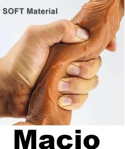 Dildo Pinto P Nis Real Stico Macio Ventosa Vaginal E Anal Frete Gr Tis