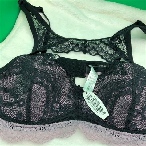 Adore Me Intimates Sleepwear Adore Me Purple And Black New Lingerie Set Poshmark