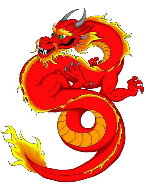 Chinese Dragon - Red by crazygalemt on DeviantArt