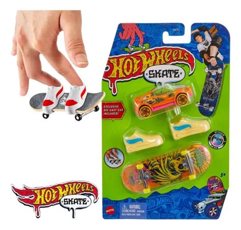 Skate De Dedo Profissional Hot Wheels Tênis e Carro Sortidos Blanc Toys Onde brincar vai