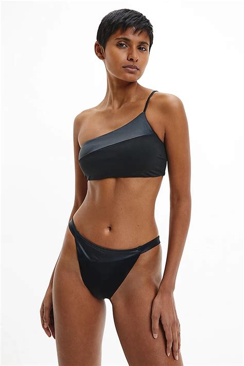 Calvin Klein Bralette One Shoulder Rp Kadın Bikini Üstü