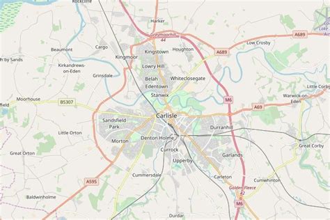 Carlisle Map Interactive Street Map Of Carlisle Cumbria
