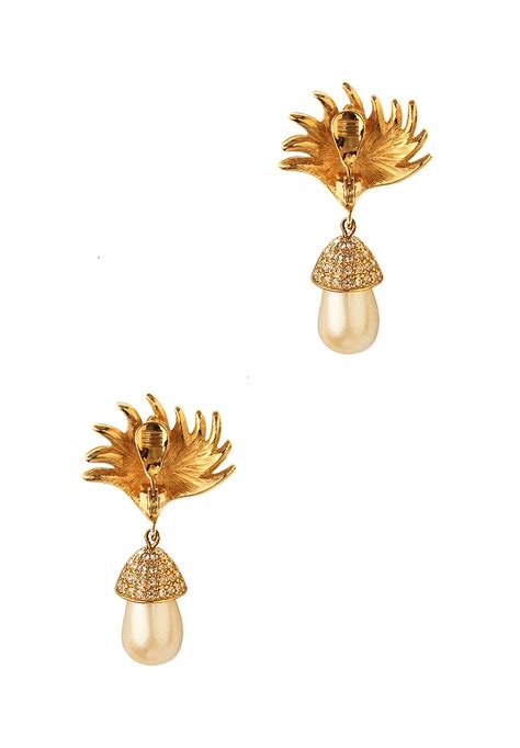 Monet Pearl Clip On Earrings
