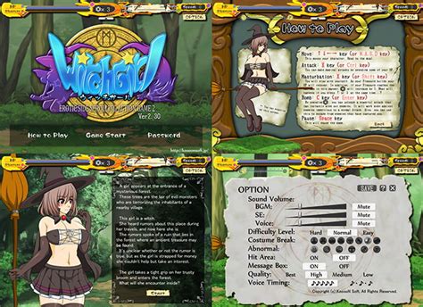 WITCH GIRL EROTIC SIDE SCROLLING ACTION GAME 2 Hentai Doujinshi Manga And Game Of English