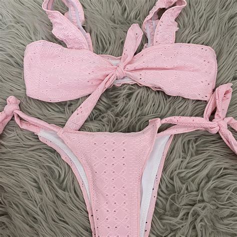 Light Pink Bikini Never Worn Still Has The Depop