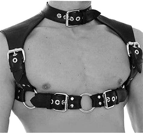 Iefiel M Nner Kost M Herren Bondage Fetisch Leder Arm Brust Harness Harnais Gay Leather Cuir