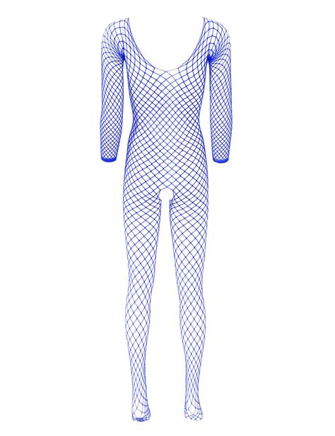 Women Sexy Fishnet Body Stocking Lingerie Hollow Out Bodysuit Nightwear Sleepwea Ebay