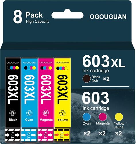 OGOUGUAN Compatible Cartouche Pour Epson 603XL 603 XL Encre Pour XP