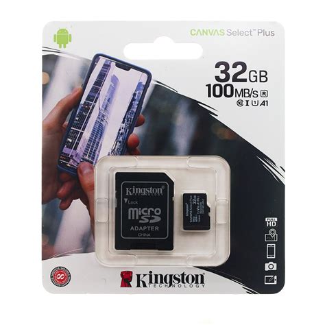 Memoria Micro SD Card 32GB Kingston Clase 10 A1 100MB S