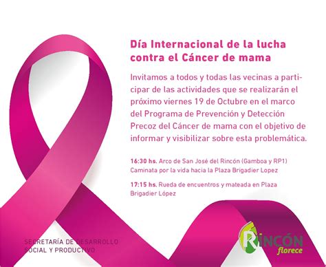 El municipio realiza actividades por la lucha contra el cáncer de mama