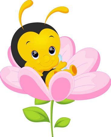 Cute Queen Bee Cartoon Royalty Free Cliparts Vectors And Stock