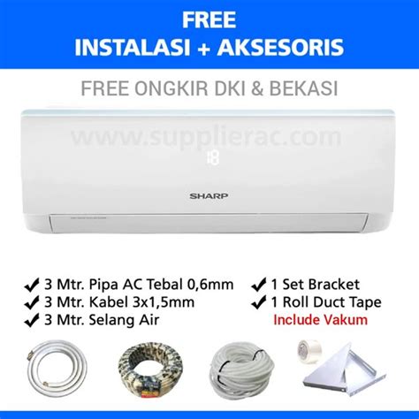 Jual AC Sharp 2 PK AH A18UCY Standard R32 Di Lapak AZKA AIRCON