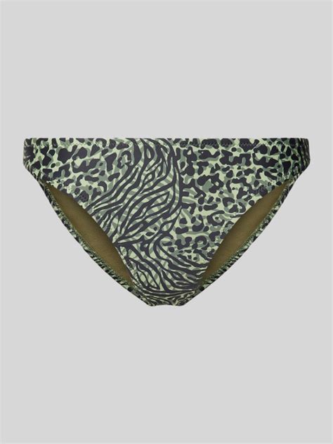 Kup online Shiwi Figi bikini ze zwierzęcym nadrukiem oliwkowy