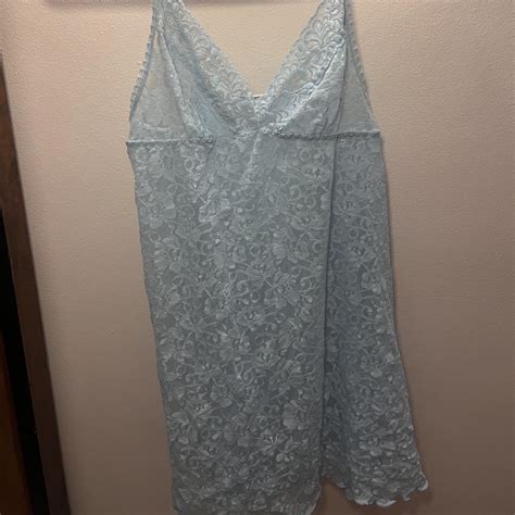 Baby Blue Lingerie Mini Dress No Tag Sabrina Depop