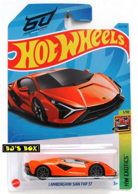 Hot Wheels Lamborghini Sian Fkp Orange Exotic Supercar Hw Exotics New Bj S