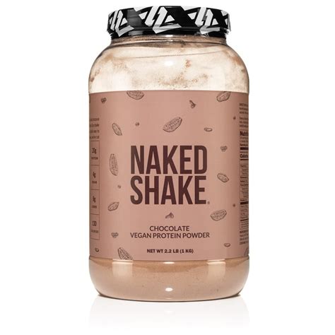 Naked Shake Chocolate Protein Powder Plant Based Us Canadian Farms Mct Oil Gluten Free