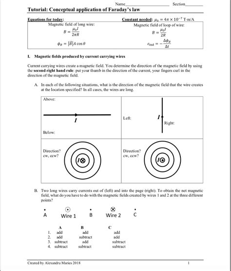 Solved Section Name Tutorial: Conceptual application of | Chegg.com