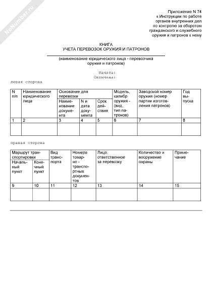 Книга учета продаж оружия и патронов (2022, рекомендуемый образец ...