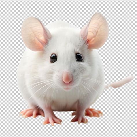 White Mouse Premium Ai Generated Psd