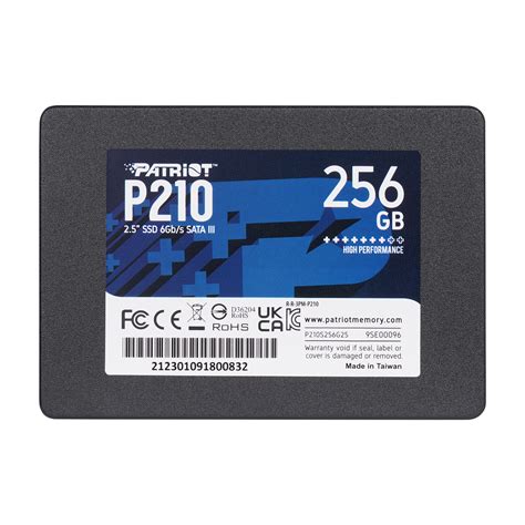Patriot P210S256G25 P210 Series 256GB SATA3.0 2.5 500MB/400MB Dahili ...