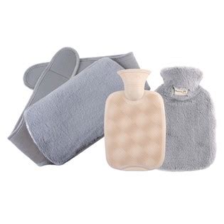 Ml Pvc Hot Water Bottle Pcs Set Light Grey