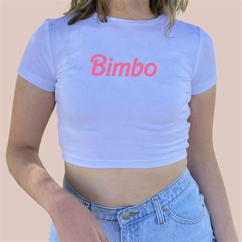 Bimbo Crop Top T Shirt House Of Chastity