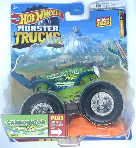 Amazon Hot Wheels 2022 Monster Trucks Carbonator XXL 56 75 Snack Pack 6 6 Toys Games