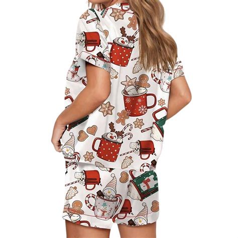 Hot Cocoa And Cookie Satin Pajama Set Nouvette